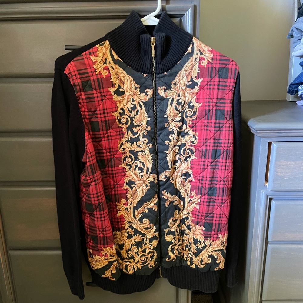 Ralph Lauren quilted, knit sweater